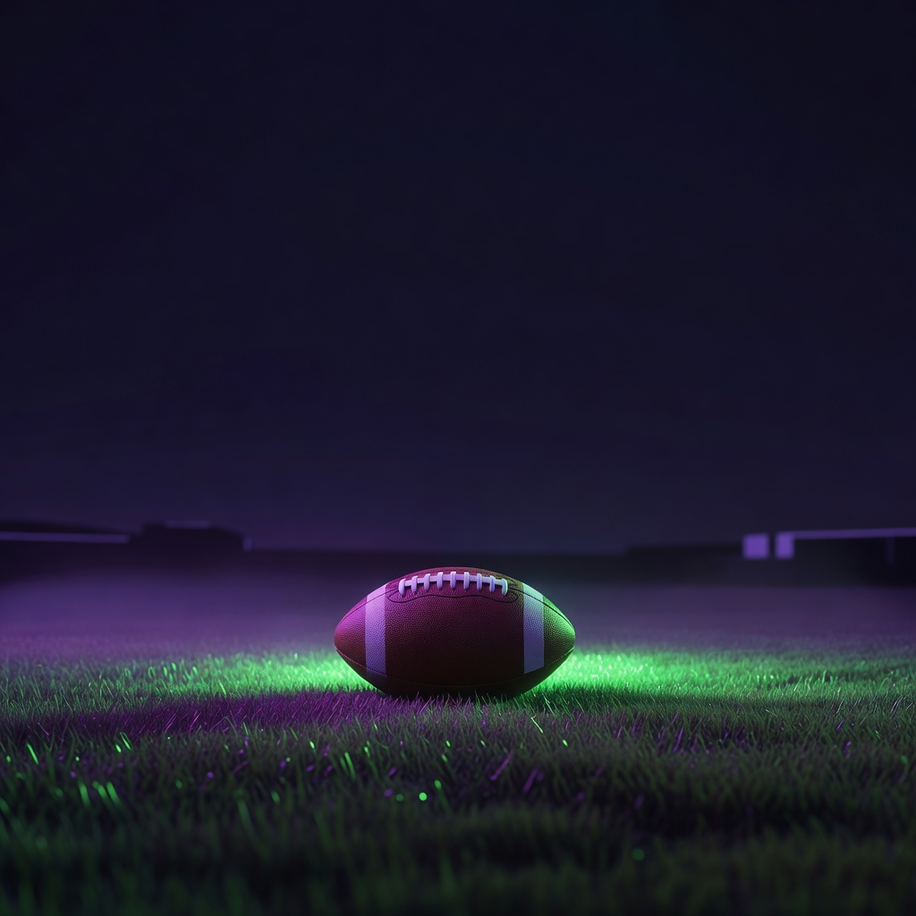 Premier League match atmosphere at night